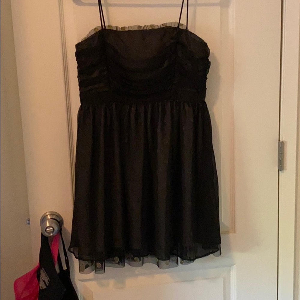 Black short dress